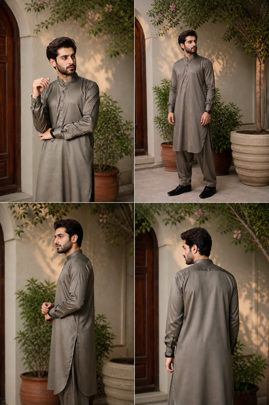 Khaki Kameez Shalwar
