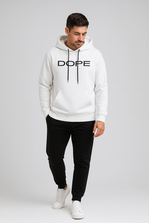 DOPE Minimal Hoodie — Arctic White
