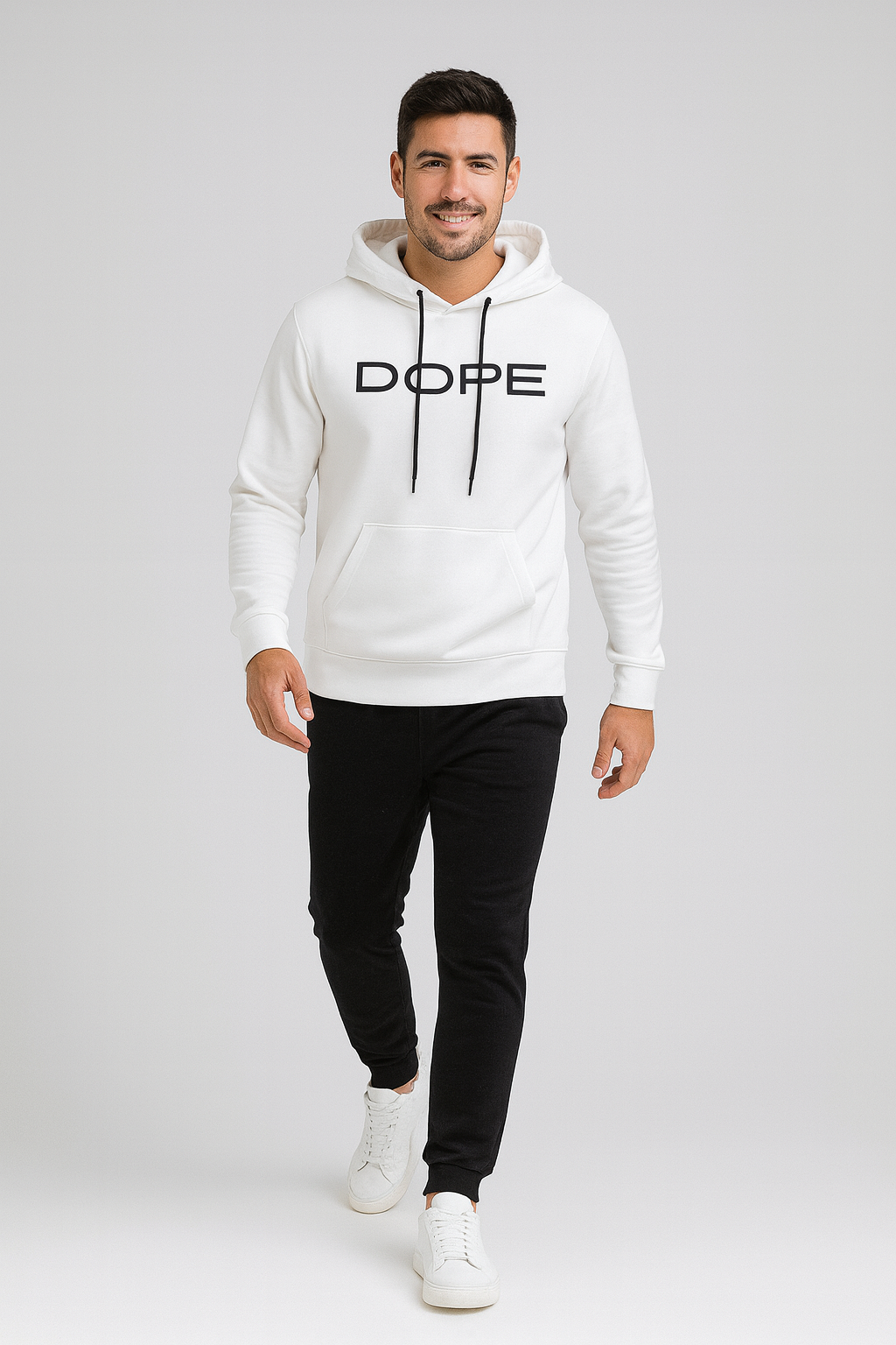 DOPE Minimal Hoodie — Arctic White
