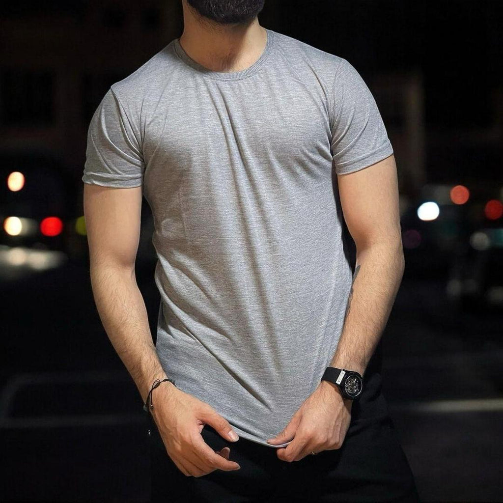 Premium Men's Grey Jersey T-Shirt