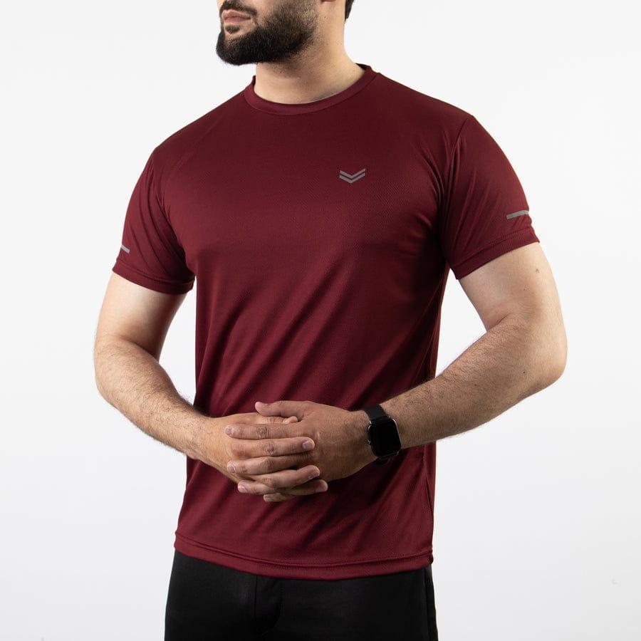 Men's Dri Fit Plain T-Shirt Maroon