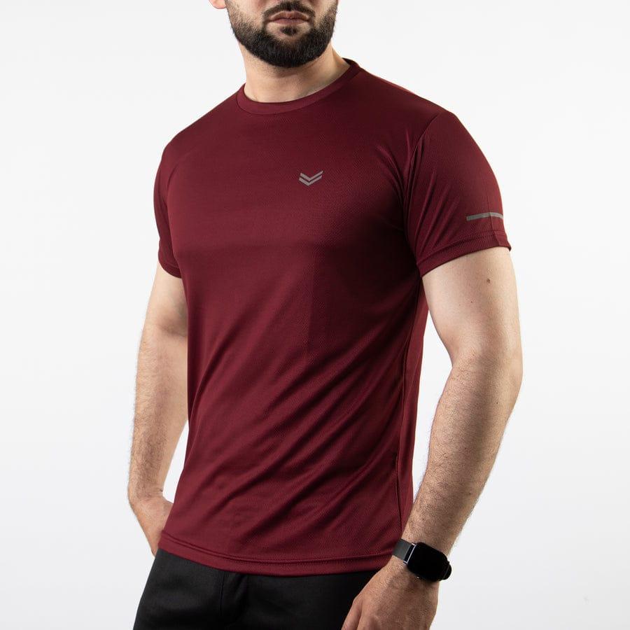 Men's Dri Fit Plain T-Shirt Maroon