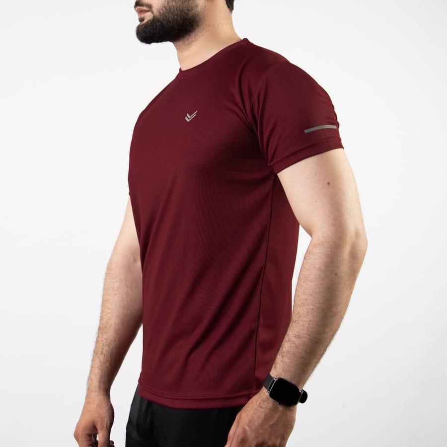Men's Dri Fit Plain T-Shirt Maroon