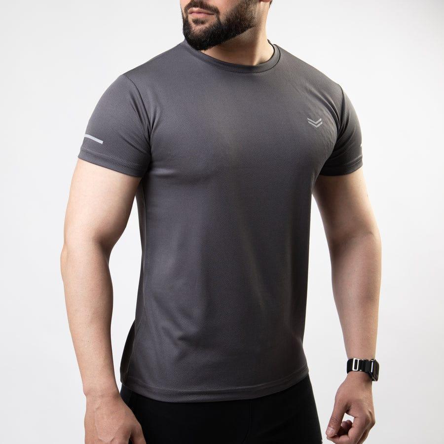 Men's Dri Fit Plain T-Shirt Grey