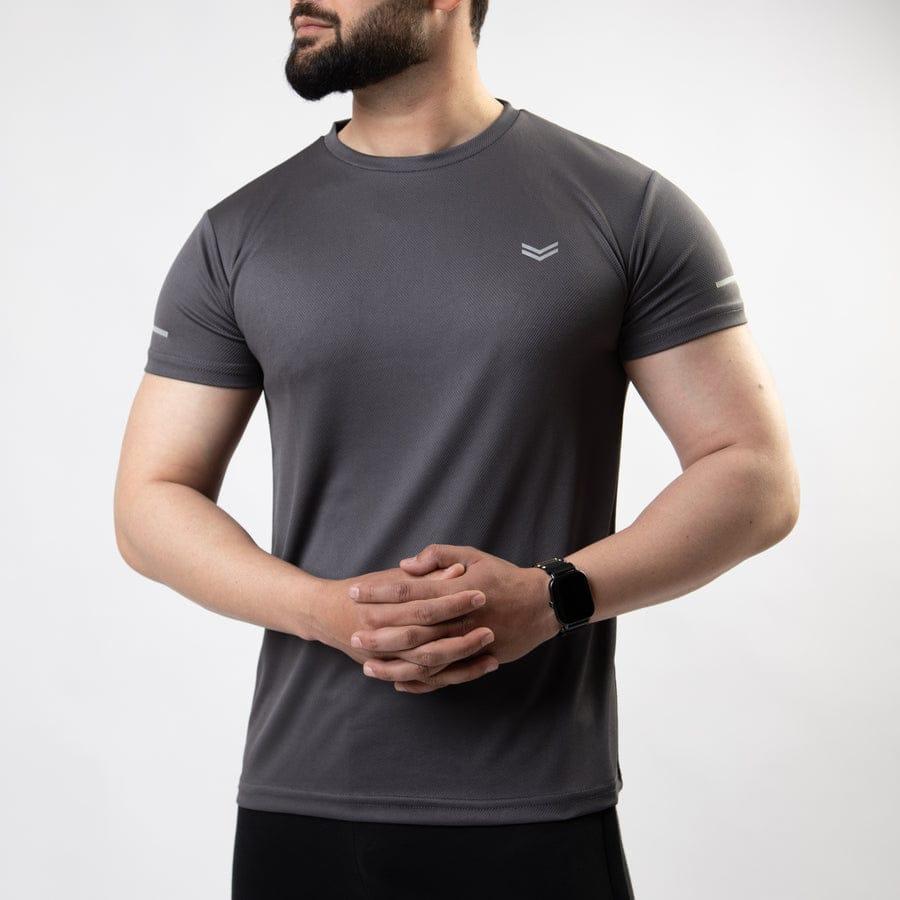 Men's Dri Fit Plain T-Shirt Grey